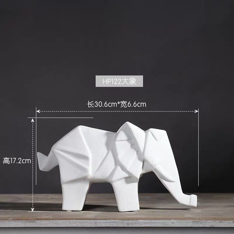 Creativo simple origami elefante decoración pasillo TV gabinete sala de estar hogar artesanía decoración vino gabinete decoración al por mayor