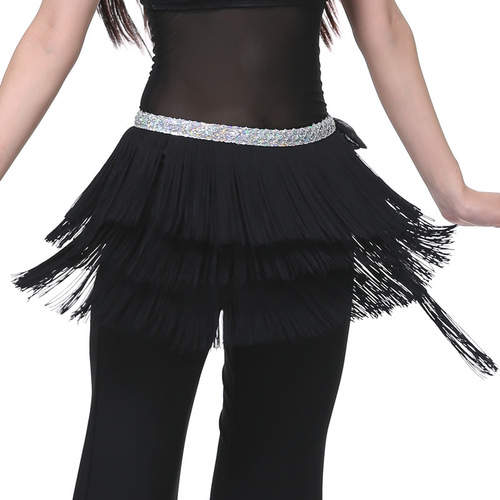 Dancer three-layer tassel waist chain belly dance waist chain belly dance tassel hip scarf tassel belt wholesale