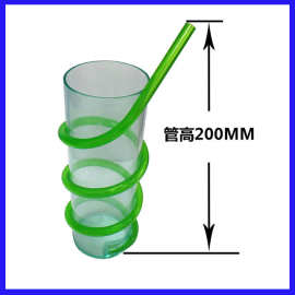 深圳吸管厂家直供绿色卡通创意PVC硬管 并可加工成螺旋管