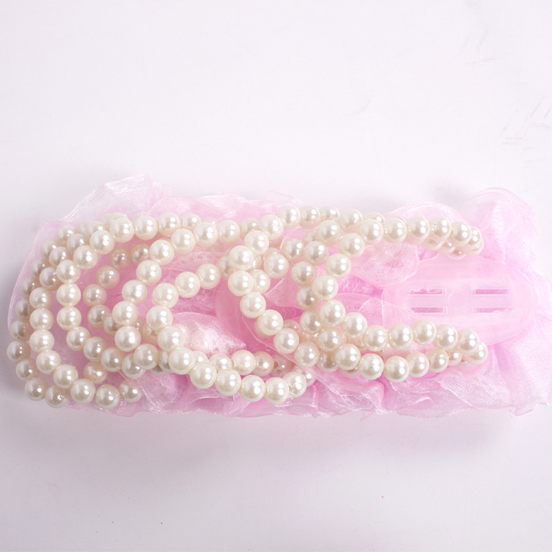 Fábrica de muñeca de boda de cabello recto flores de muñeca de perlas coreanas flores festivas suministros de boda al por mayor image 2