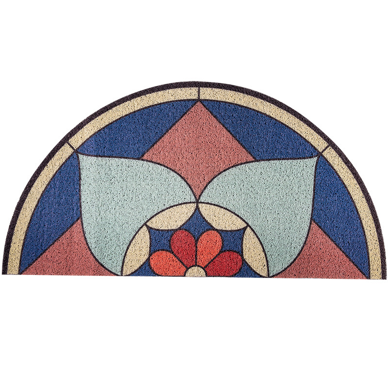 Estilo Europeo semicírculo puerta Mat eliminación de polvo de alambre anillo puerta Mat puerta de entrada Mat casa puerta alfombra entrega