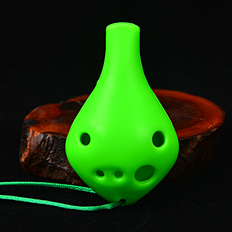 Seis agujeros Ocarina Alto agudos de plástico AC entrada de estudiantes Ocarina 6 hoyos Alto AC tuning Ocarina fábrica al por mayor