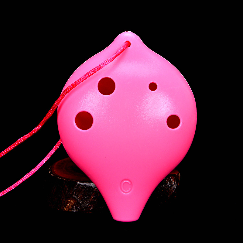 Seis agujeros Ocarina Alto agudos de plástico AC entrada de estudiantes Ocarina 6 hoyos Alto AC tuning Ocarina fábrica al por mayor