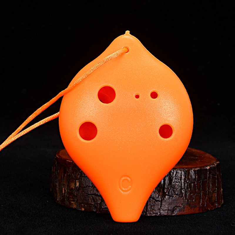 Seis agujeros Ocarina Alto agudos de plástico AC entrada de estudiantes Ocarina 6 hoyos Alto AC tuning Ocarina fábrica al por mayor