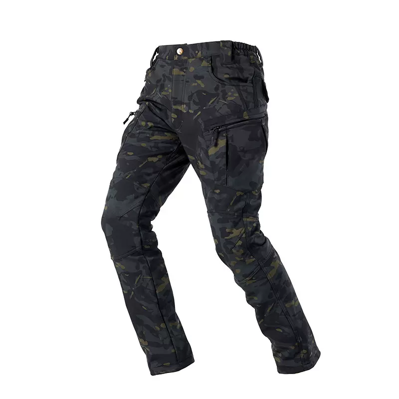 X8鸟裤户外休闲男士软壳长裤防风防水保暖军迷野营多袋裤