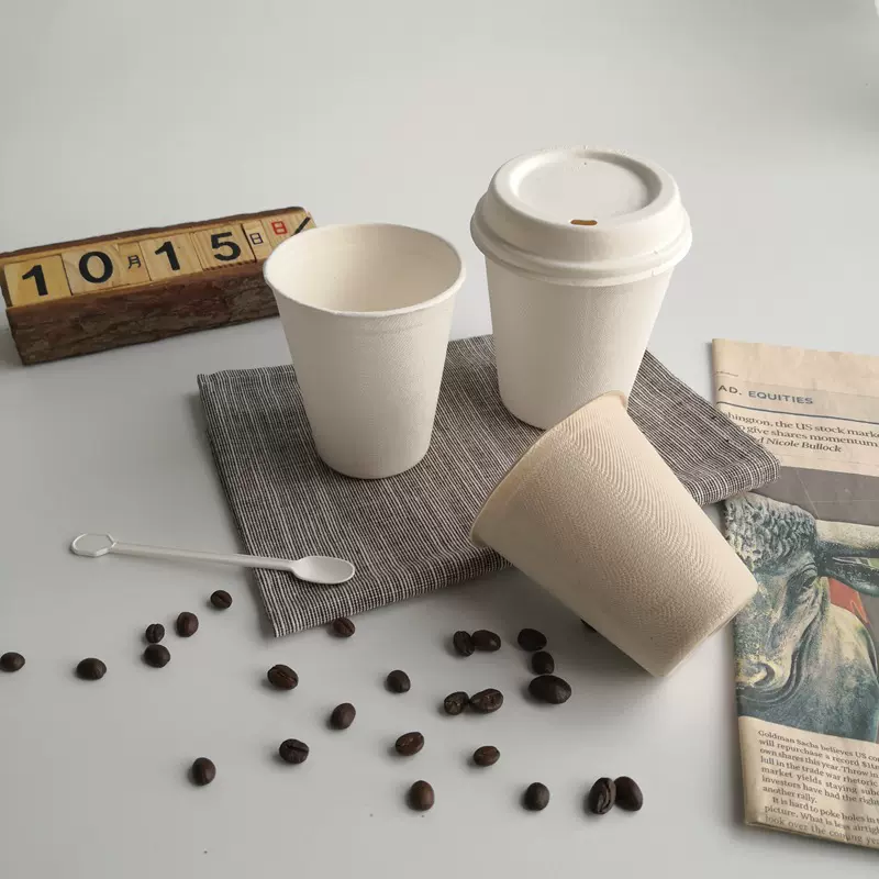 批发一次性8oz咖啡杯 家用商用办公室茶水杯12oz 可降解纸杯16oz