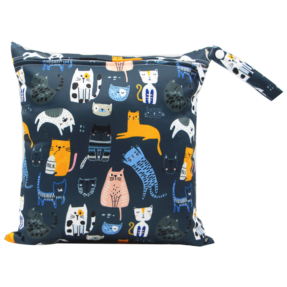 Asenappy sola cremallera coche colgando bolsa cochecito colgando bolsa de la momia bolsa multifuncional bolsa de almacenamiento de pañales 28*30cm