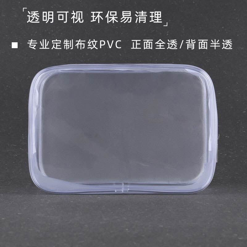 Bolsa de cosméticos de PVC bolsa de almacenamiento de viaje impermeable transparente bolsa de cosméticos tridimensional portátil cremallera bolsa de PVC jalea en stock