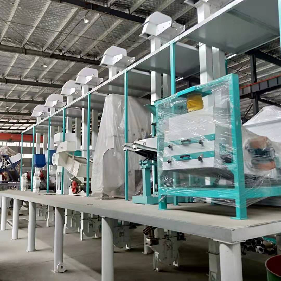 嵩赢生产水稻谷子碾米机日产50吨水稻碾米机稻谷筛分清理机