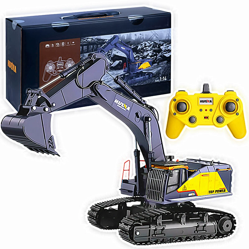 Professional realistic excavator, model, toy, scale 1:14, remote control