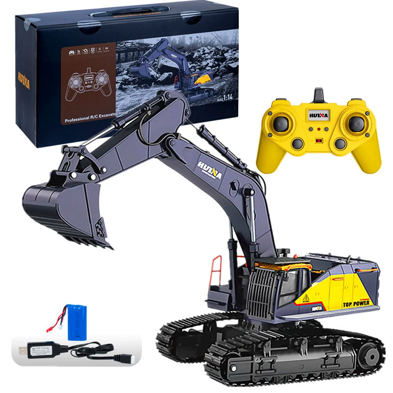Professional realistic excavator, model, toy, scale 1:14, remote control