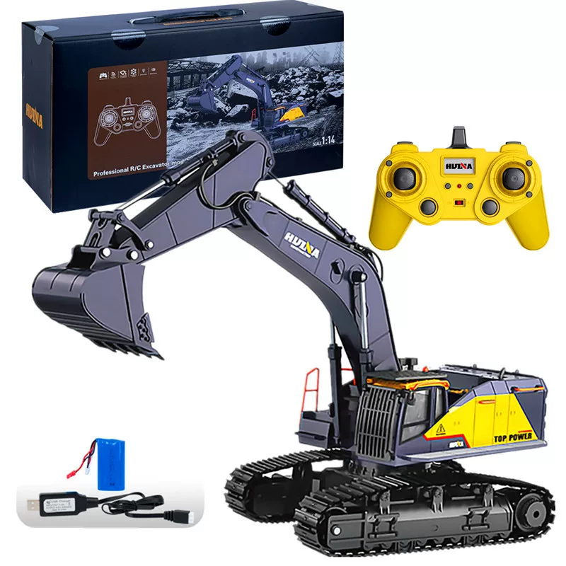 Professional realistic excavator, model, toy, scale 1:14, remote control