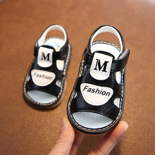 一件代发宝宝叫叫凉鞋2022女童防滑0-2岁婴幼儿女宝宝学步鞋批发1