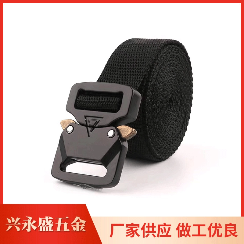 Электрофоретическая пряжка из черного цинкового сплава с выдвижным язычком, быстросъемный ремень для тактической поясной сумки, снаряжение для активного отдыха