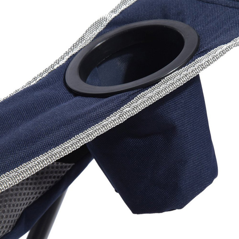 Fábrica directa moderna simple doble capa aumentando sillón de algodón portátil plegable silla de playa al aire libre silla de metal