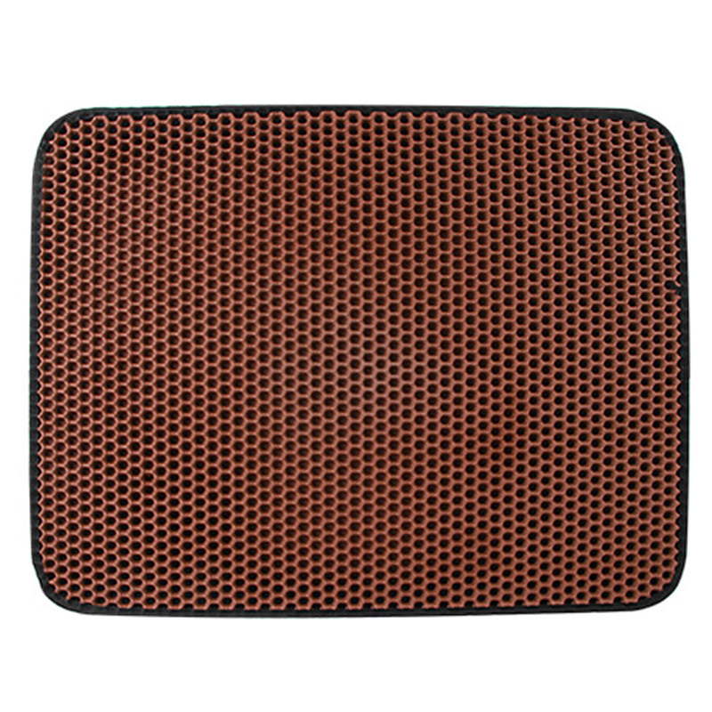 Venta caliente transfronteriza de doble capa de nido de abeja estera de arena para gatos estera para mascotas estera de la perrera estera EVA antideslizante impermeable estera del pie del gato