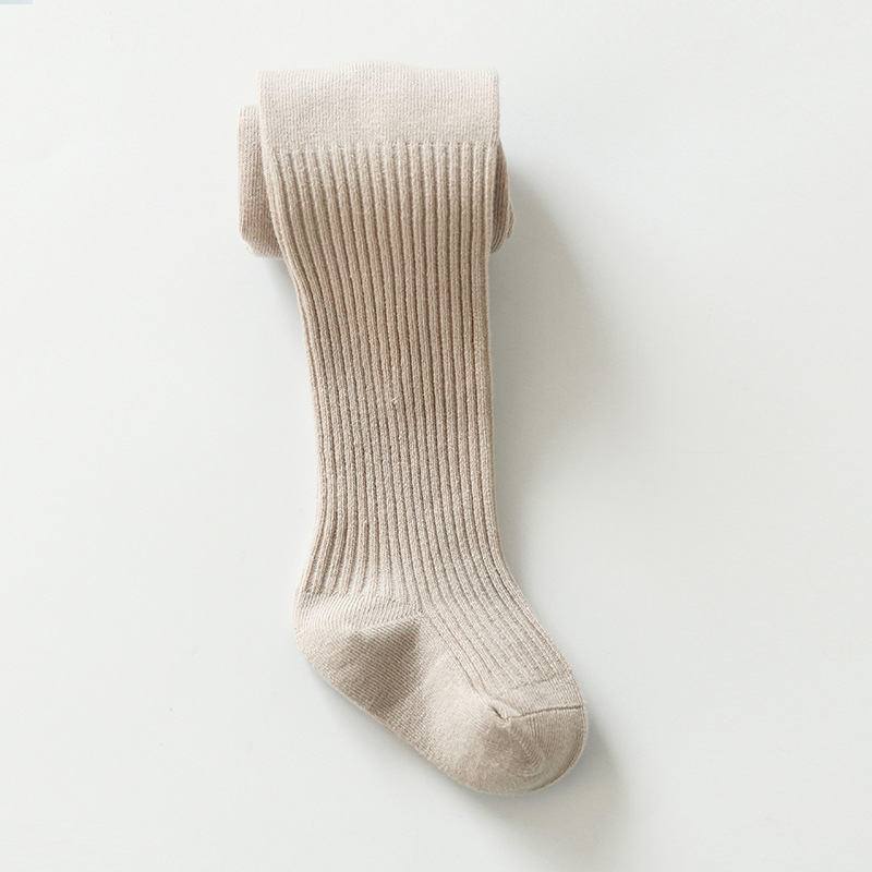 Pantimedias para niños bebé doble aguja pantimedias algodón peinado anti-pilling cosido a mano otoño cordón polainas