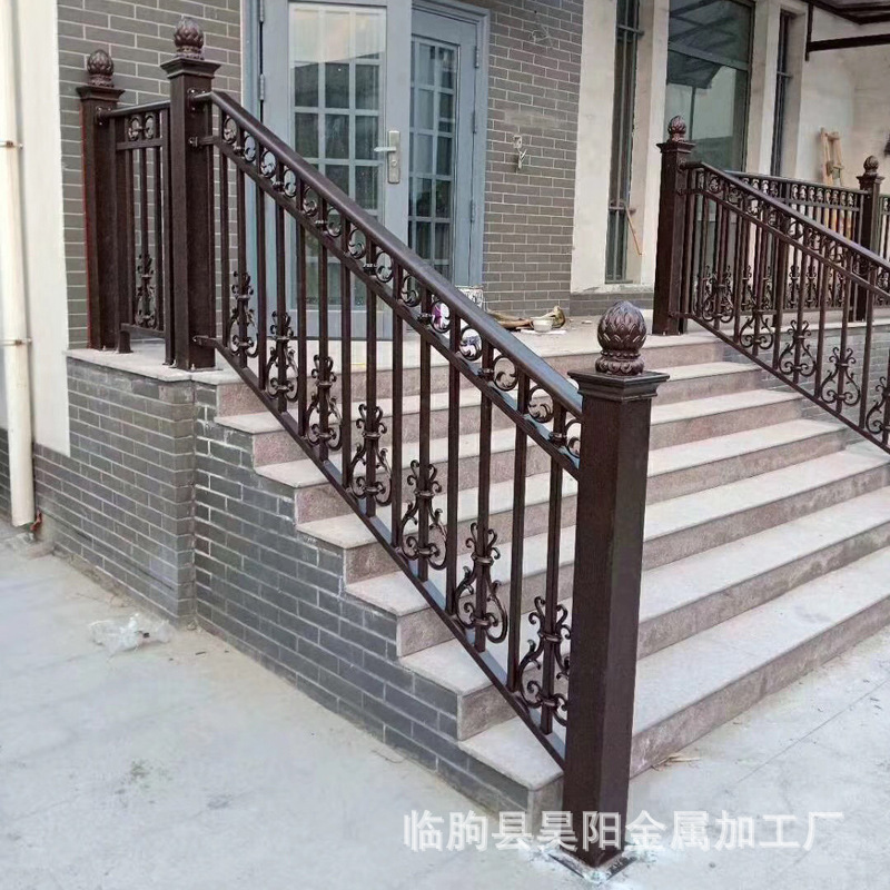 厂家供应铝艺楼梯护栏庭院别墅院墙景观装饰铝合金庭院装饰