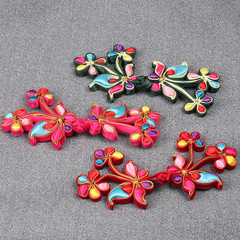 Chinese-style knot-and-mei flower buttons, Tang-era attire for weddings and ceremonies, cheongsam-style garments, Chinese-inspired retro ethnic-style buttons
