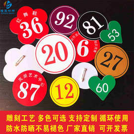舞蹈考级号码牌数字编号牌模特走秀比赛选手胸牌考试直播号牌