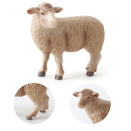 Model of solid static simulation wildlife goat sheep Shropshire Juniper series ornament for foreign trade and cross-border trade