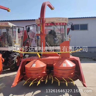 厂家定制大型圆盘式玉米秸秆青储机牧草小麦农用收割机
