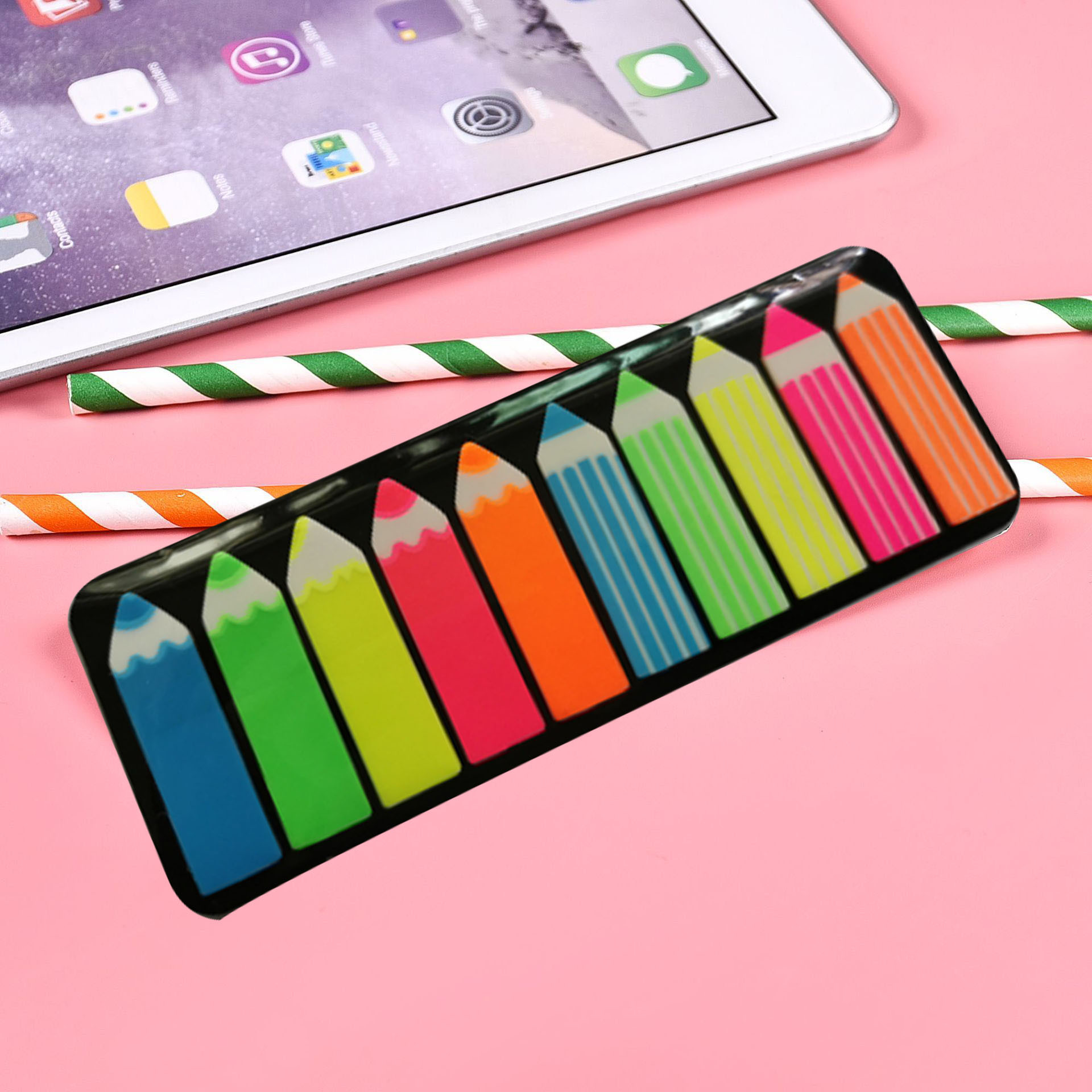 Corea del Sur ins película plástica fluorescente índice indicando Pepsi aleatorio PET bar flecha nota pegajosa nota viscosidad fuerte