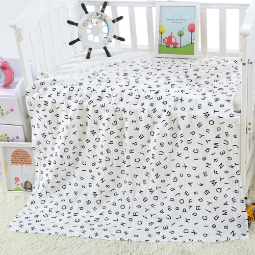 Wholesale infant and children's cotton gauze packing towels, 150g double-layer children's quilt packing towels 110*120 cotton gauze baby carrying blanket