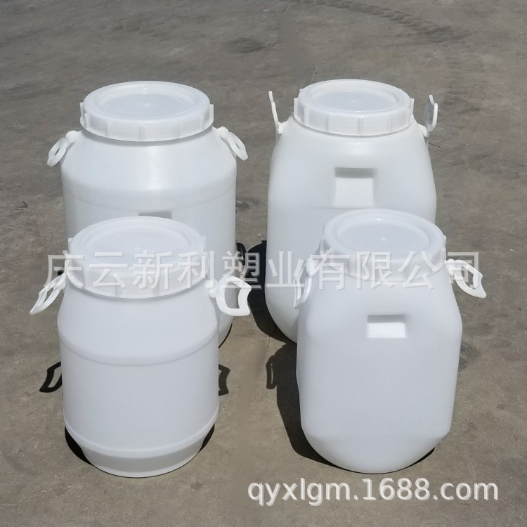 大口25公斤塑料桶圆桶方桶 25L塑料桶 25KG螺旋盖桶 新利塑业