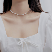 巴洛克淡水珍珠choker项链戒指设计感珍珠手链气质简约时尚锁骨链