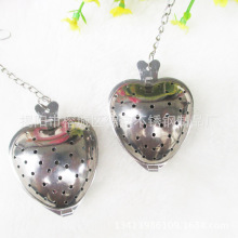 创意不锈钢心形茶球茶漏 办公室茶叶过滤器 调料球浸泡器茶具配件