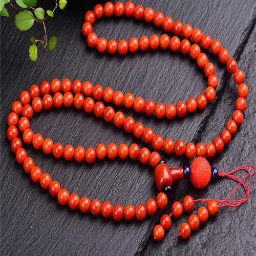Pine stone southern red Warring States period red amazonite beeswax salt source malachite loose beads three-way back cloud partition small drop live broadcast