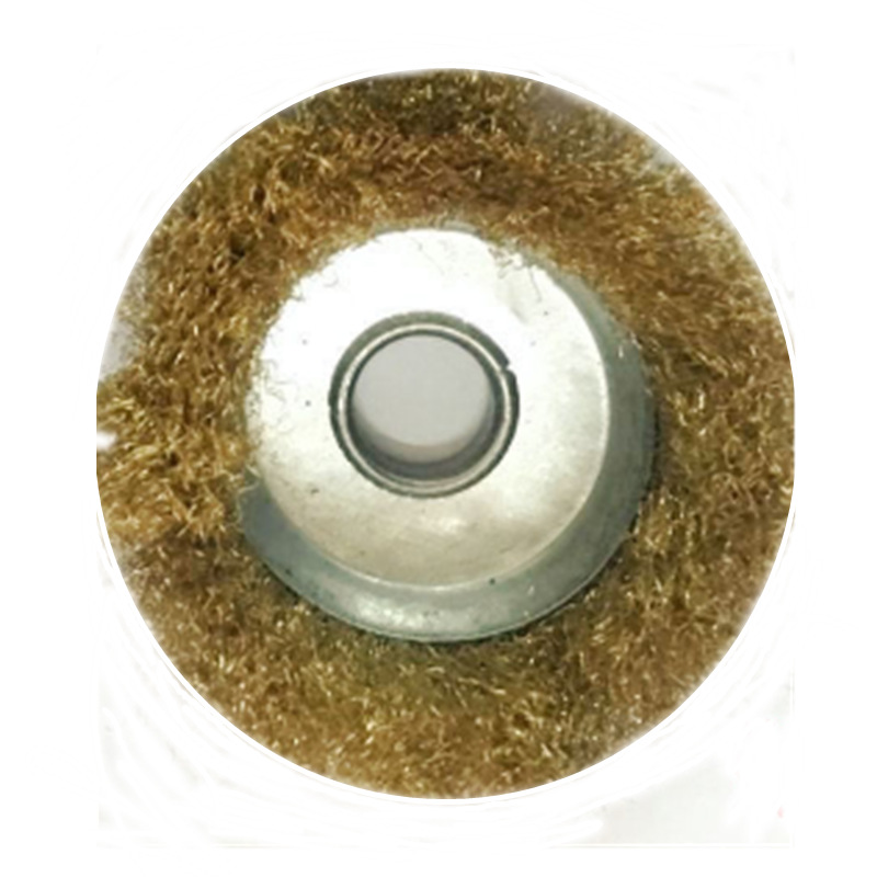 碗型铜丝轮125*16孔 抛光铜丝轮   0.15丝纯铜丝抛光刷  现货批发