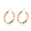 Retro metal earrings, chain, brand set, European style, simple and elegant design
