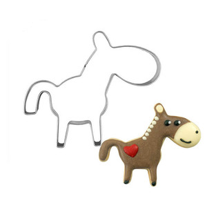 Cute Animal Cutting Mold Donkey Pony Fawn Fruit Cutting Mold Cookie Biscuit Mold Face Skin Press Mold Pattern