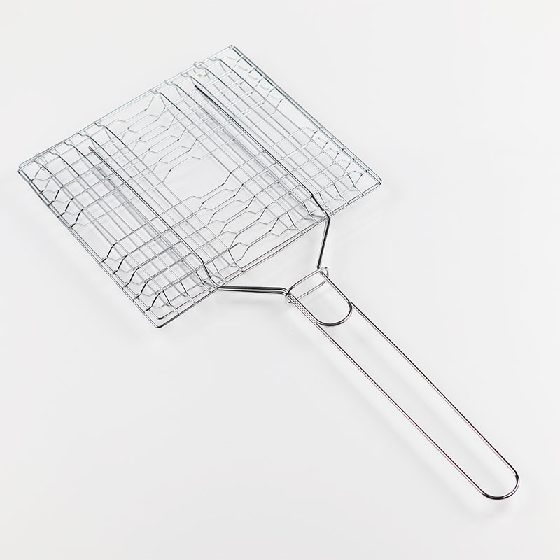 Fábrica directa de barbacoa red de pescado asado clip de barbacoa clip de alambre de parrilla de barbacoa cromada hamburguesas redes de barbacoa clip de barbacoa al aire libre