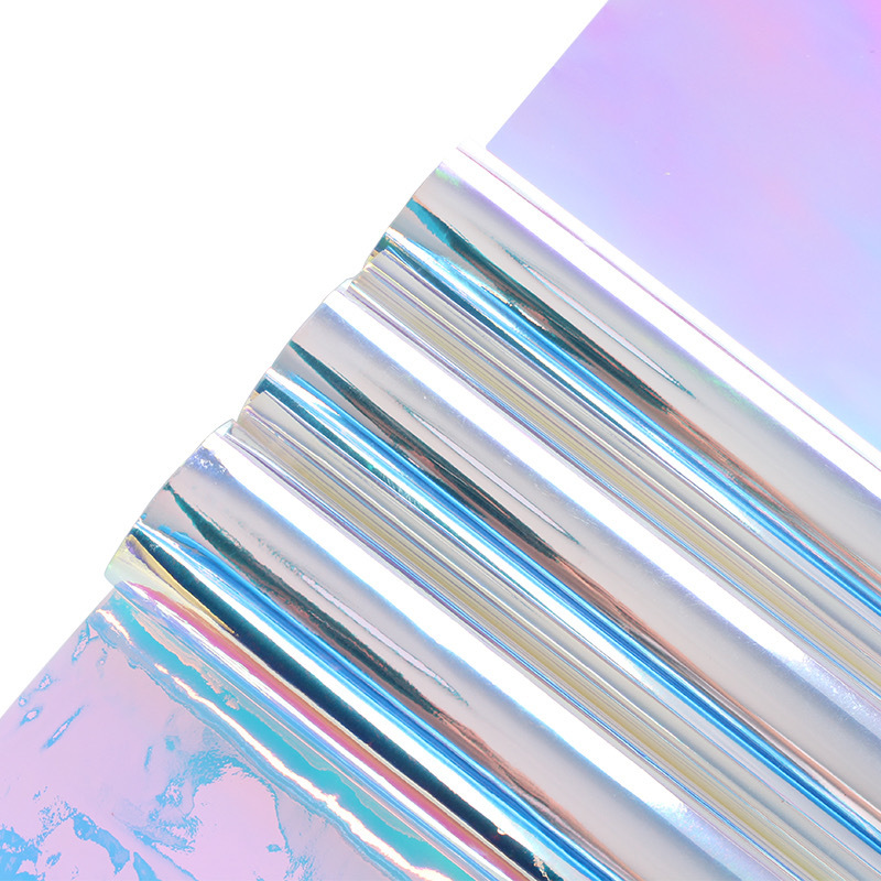 OPP celofán regalo de embalaje de papel de embalaje regalo de flores ramo de película mágica papel de embalaje color Iris papel láser