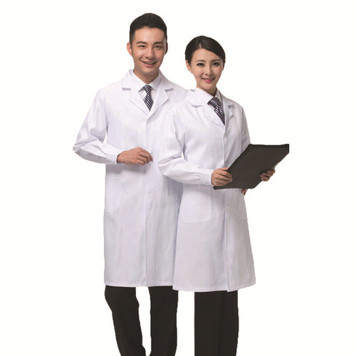 Long-sleeved doctor's uniform, short-sleeved nurse's uniform, pharmacy work uniform, doctor's uniform for men and women, experimental half-sleeved medical and nursing white coat, winter and summer