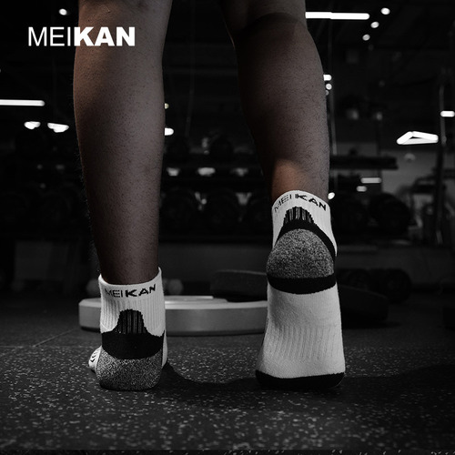 MEIKAN professional terry sports socks, cycling socks, running basketball, cycling sports cross-border mid-tube socks