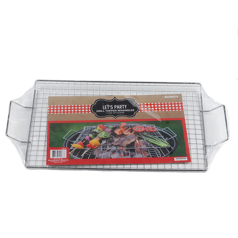 Directo de fábrica galvanizado Parrilla de barbacoa red plana barbacoa red de drenaje de alambre de hierro Parrilla de barbacoa vegetal