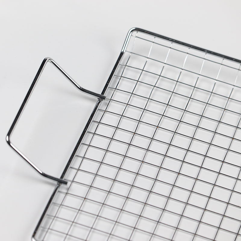 Directo de fábrica galvanizado Parrilla de barbacoa red plana barbacoa red de drenaje de alambre de hierro Parrilla de barbacoa vegetal
