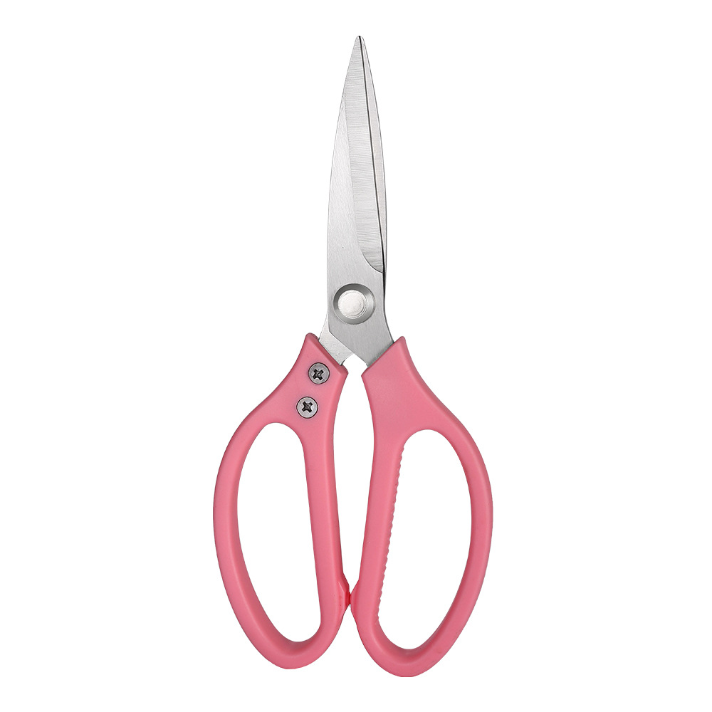 핑크색 플라스틱 손잡이 가위(1세대)