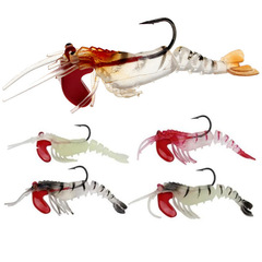 Wholesale factory price: soft shrimp, broken section shrimp, glow-in-the-dark shrimp, matched with lead sinkers, segmented shrimp. Lure: soft lure, fishing lure.