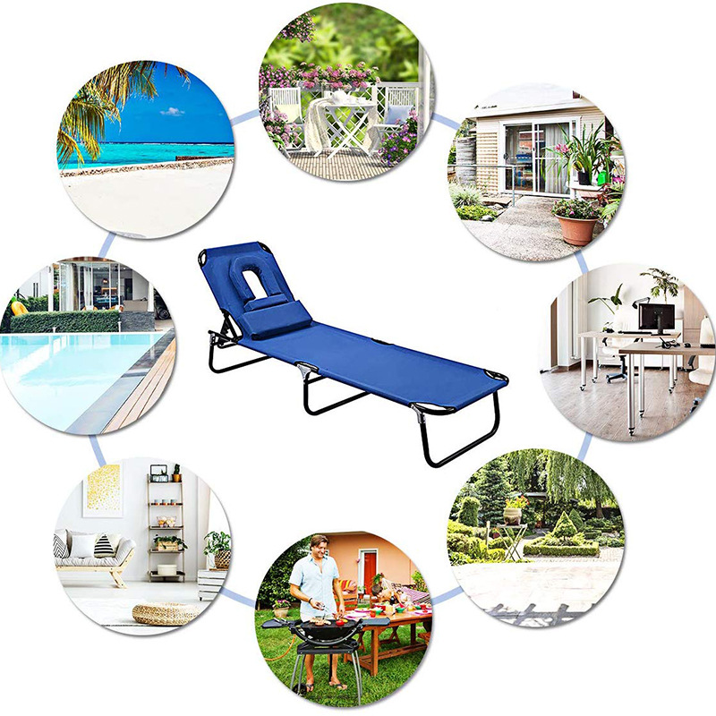 Al Aire Libre acostado cama balcón ocio Silla de ratán patio al aire libre reclinable villa piscina acostado cama plegable ratán Silla de playa