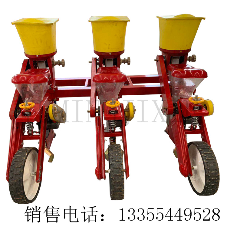 供应玉米播种机 黄桶苞米种植机 黄桶玉米精播机施肥机 不拔苗