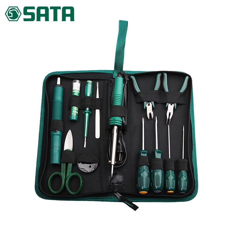 世达SATA 13件电子维修工具套装小型维修工具包组套03710
