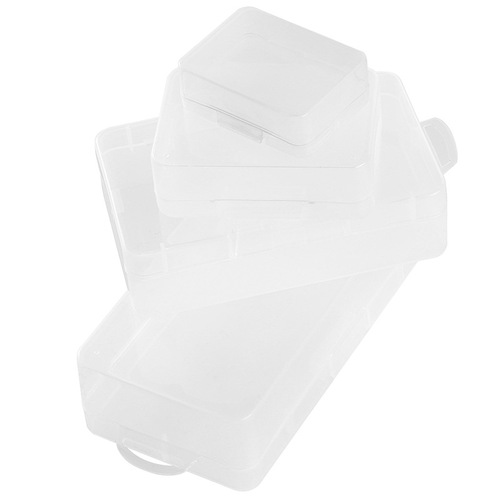 Multi-model square plastic storage box with lid, transparent parts, gadgets, dust-proof packaging box, sample box wholesale