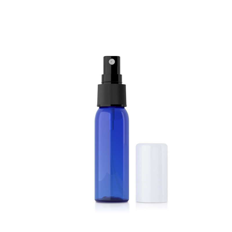 Langwei 30ml hombro redondo cubierta completa botella de spray botella de tóner de plástico perfume de rocío puro botella de spray pequeña botella de spray para mascotas