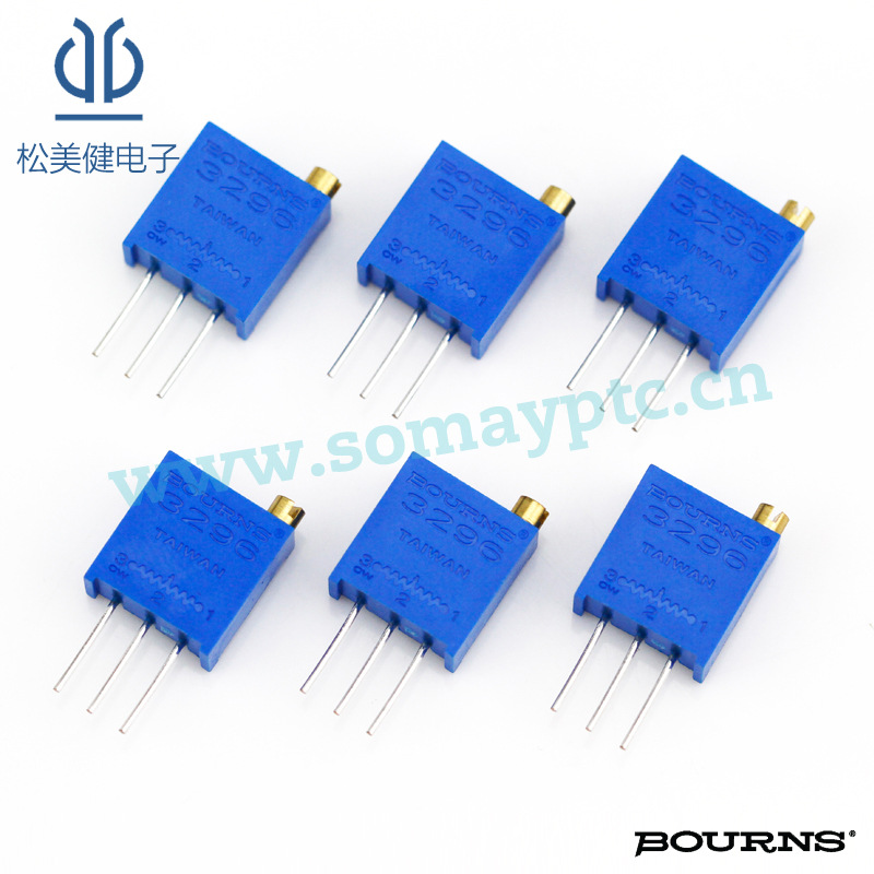 批发BOURNS(伯恩斯直插密封型原装正品)微调电位器3296W-1-202LF