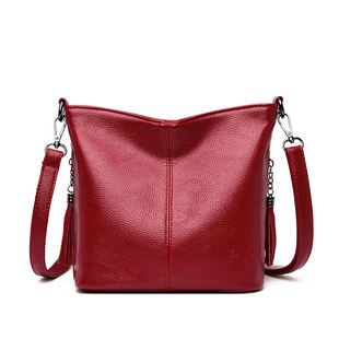Women's bag 2024 New foreign trade hot -style women's shoulder mesengers bag soft leather European and American small square bags